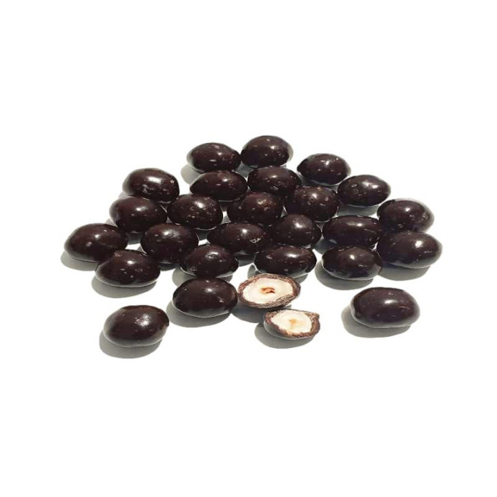 Avellanas con chocolate negro