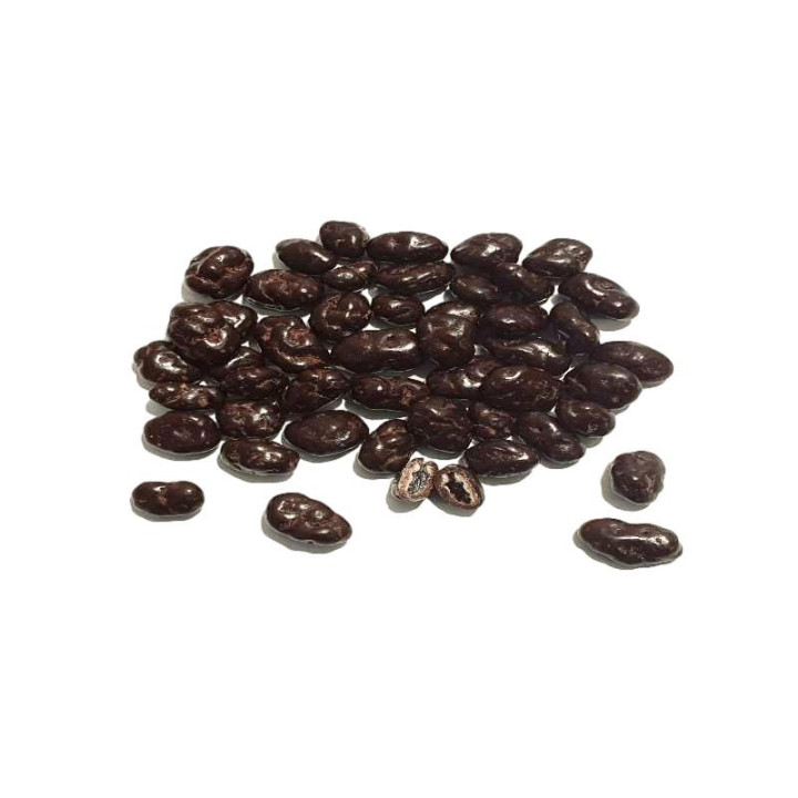Pasas con chocolate negro