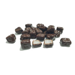 Coco cobert amb xocolata negra