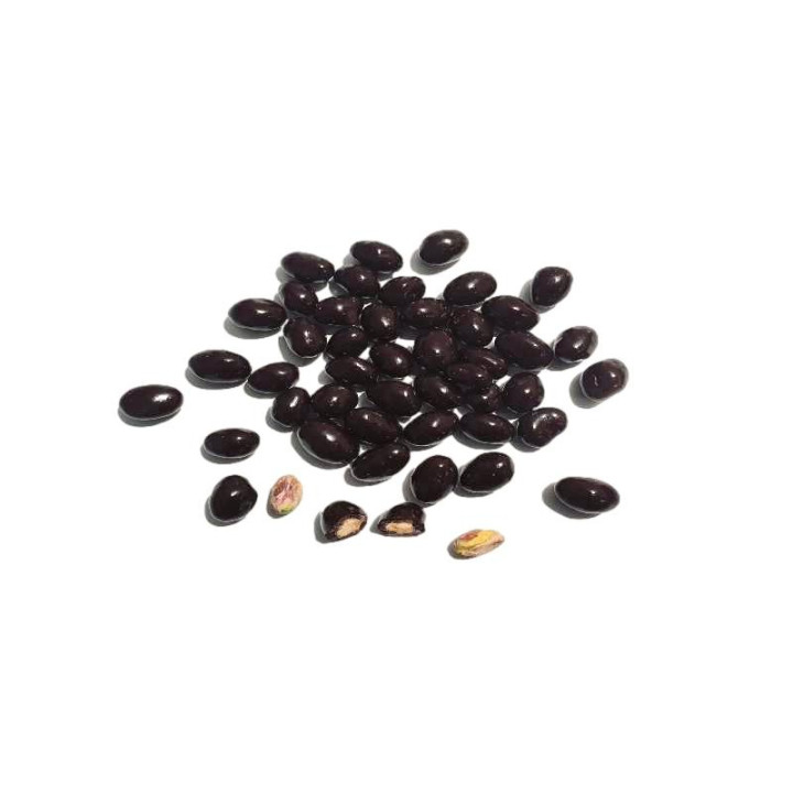 Pistachos cubiertos con chocolate negro - Naturafruits.com