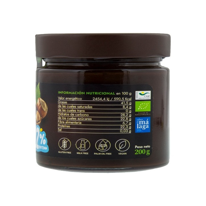 Crema de cacau i avellanes amb un 22% de proteïna - Naturafruits.com