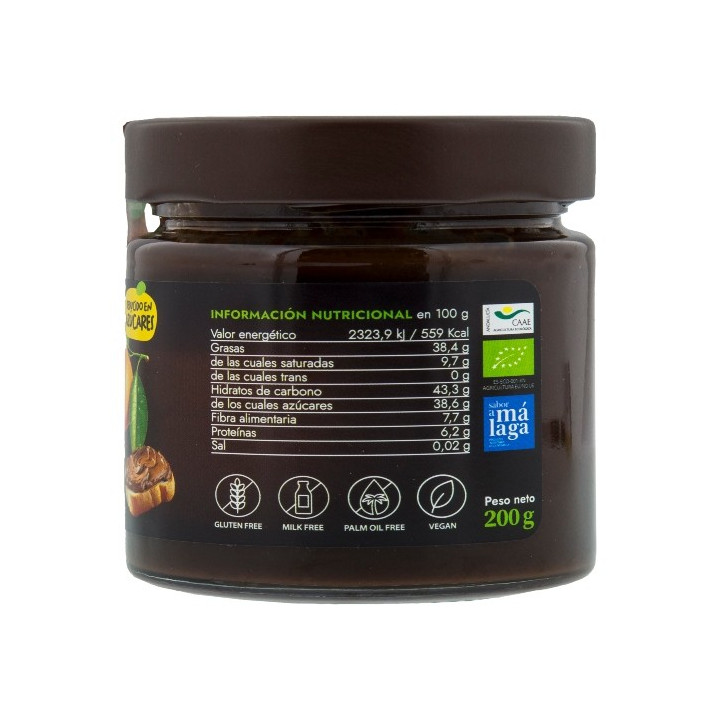Creme de cacau e laranja, reduzida em açúcares