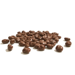 Pasas con chocolate con leche