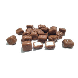 Coco cubierto con chocolate con leche