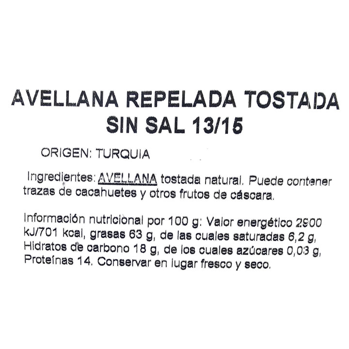 Venta online de Avellanas Peladas y tostadas