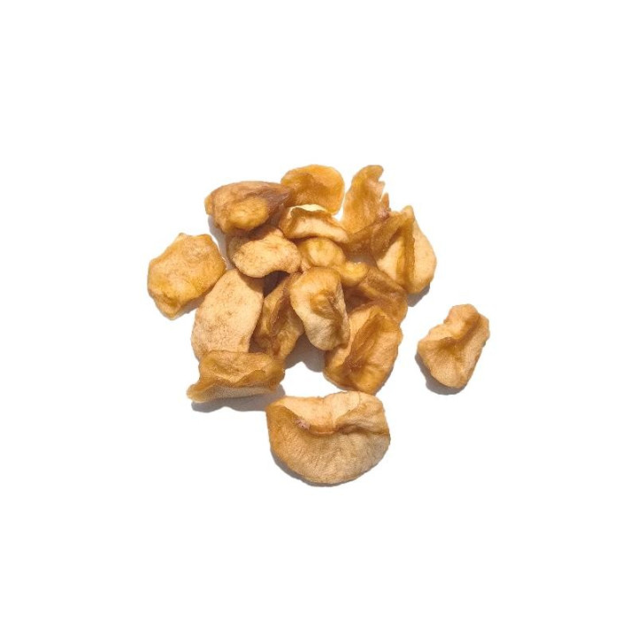 Manzana deshidratada con fructosa