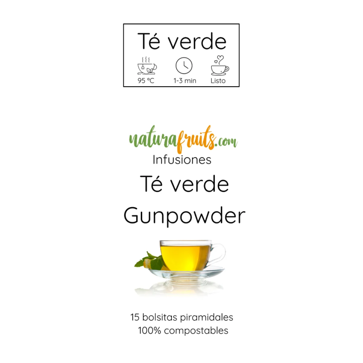 Té Verde Gunpowder en pirámides | Naturafruits
