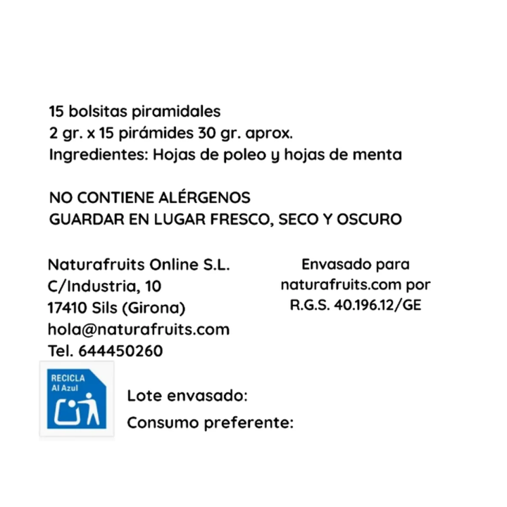 Menta Poliòl en piràmides | Naturafruits
