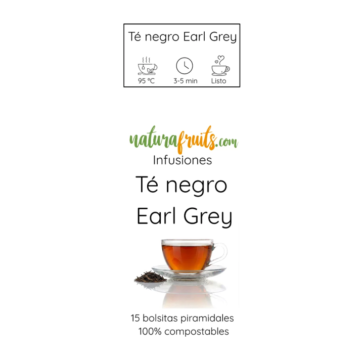 Te Negre Earl Grey en piràmides | Naturafruits