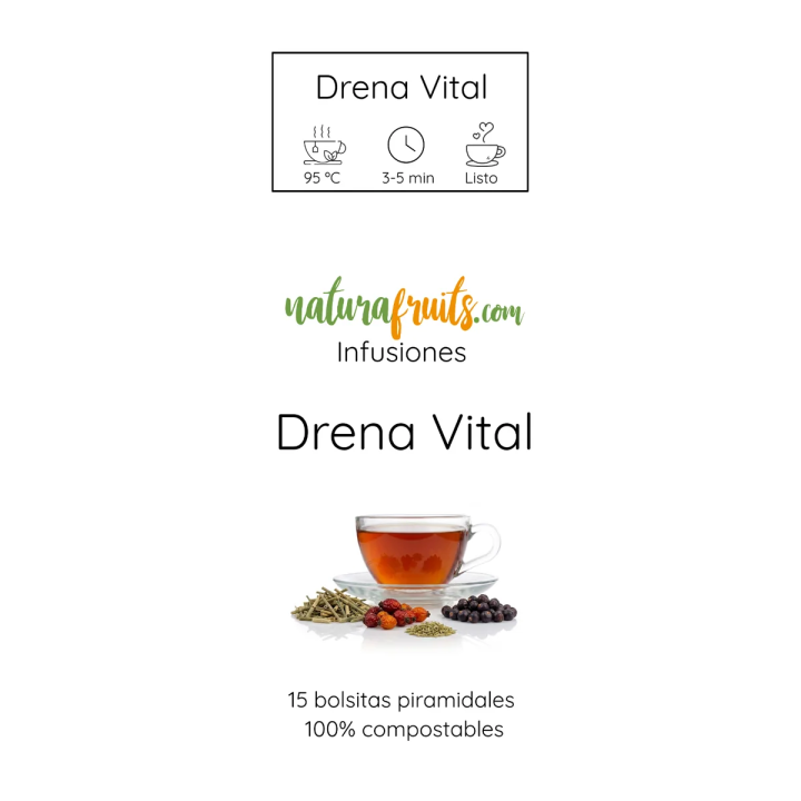 Infusió Drena Vital en piràmides | Naturafruits