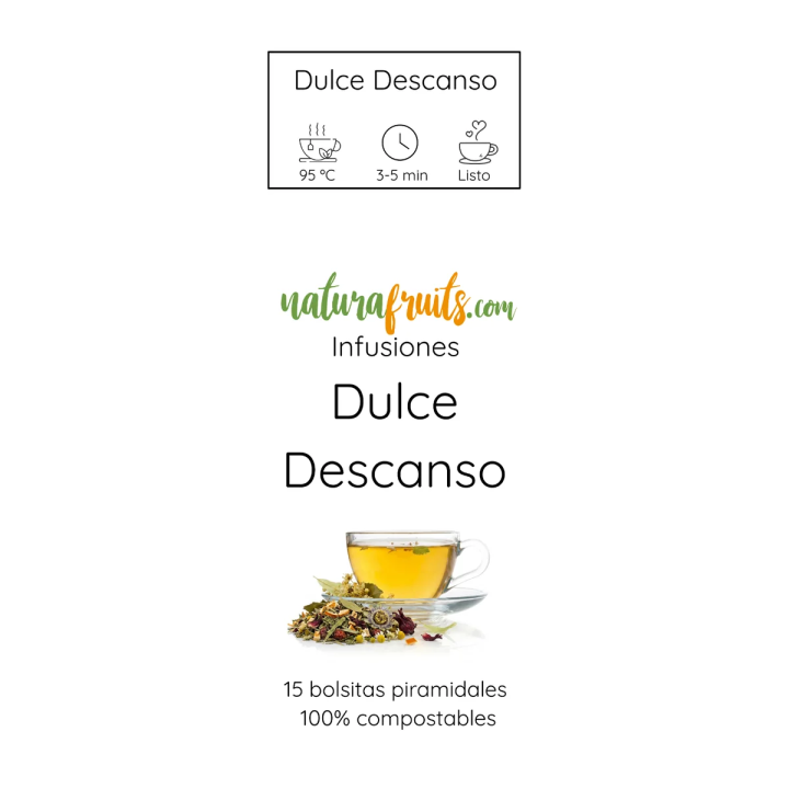 Infusión Dulce Descanso en pirámides | Naturafruits