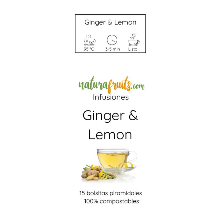 Infusión Jengibre y Limón | Naturafruits
