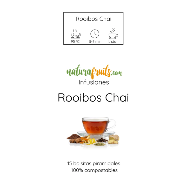 Rooibos Chai en piràmides | Naturafruits