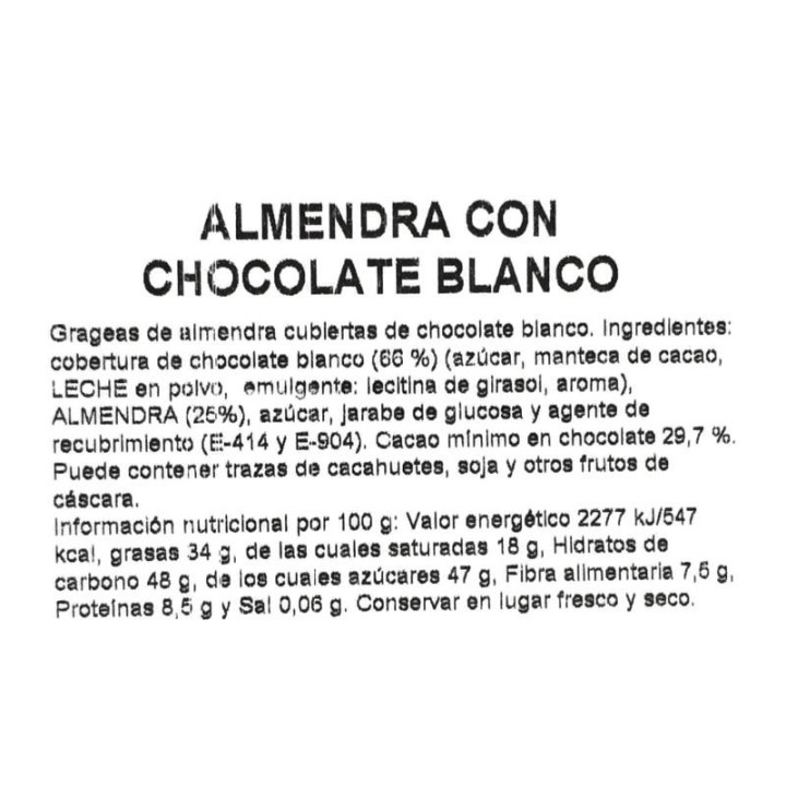 Amêndoas com Chocolate Branco | Naturafruits