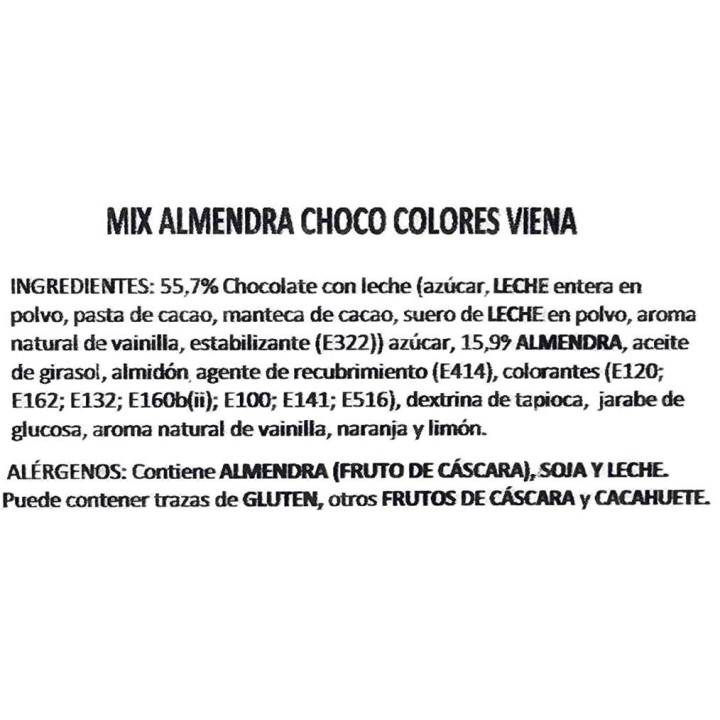 Almendras Chocolate de Colores Viena | Naturafruits