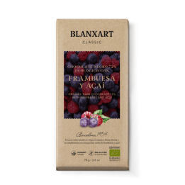 Chocolate Negro 72% Frambuesa y Açaí | Naturafruits