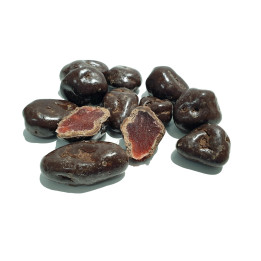 Fresas con chocolate negro