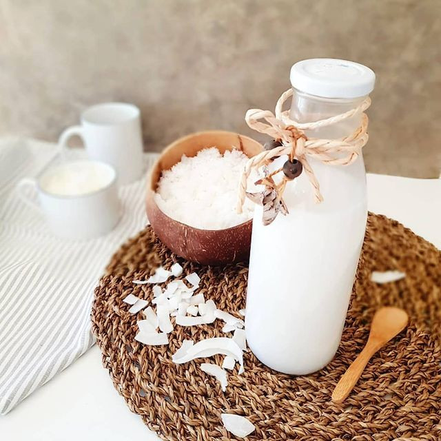 Leche de coco casera